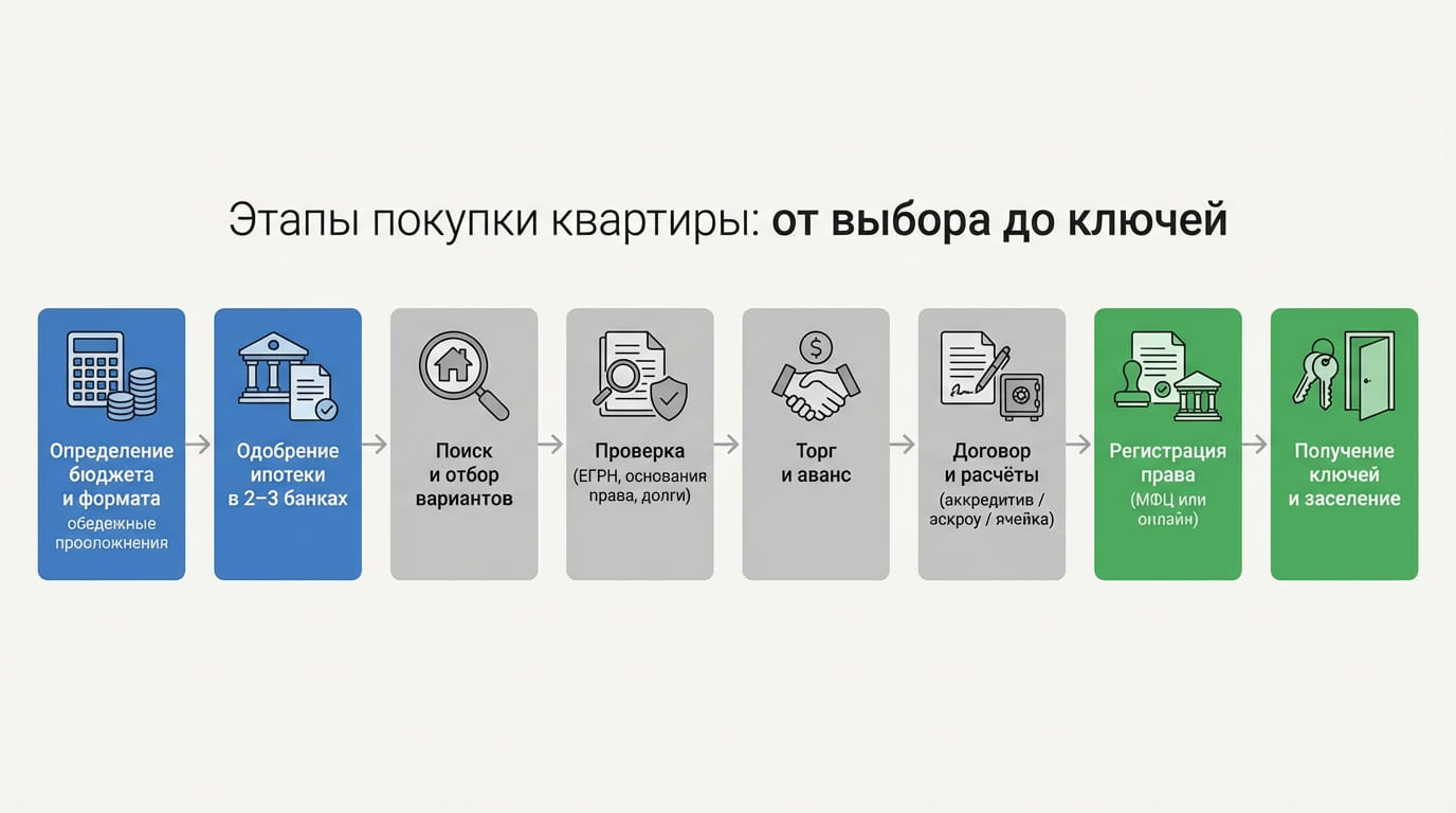 этапы покупки квартиры